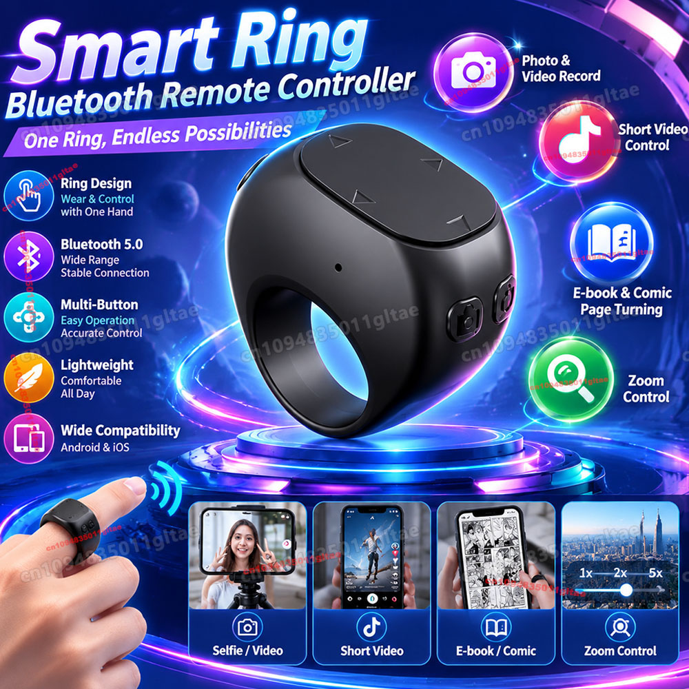 Health Monitors - Telecomando ad anello per mouse mobile,