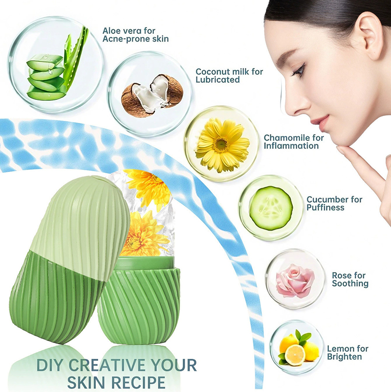 Face Ice Roller Puffiness - 【Stampo in silicone per rullo viso